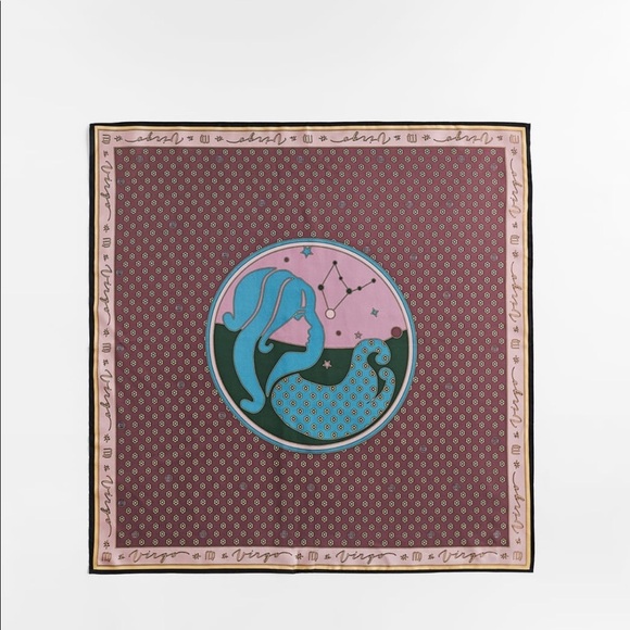 ZARA Virgo Silk Scarf - Picture 7 of 9